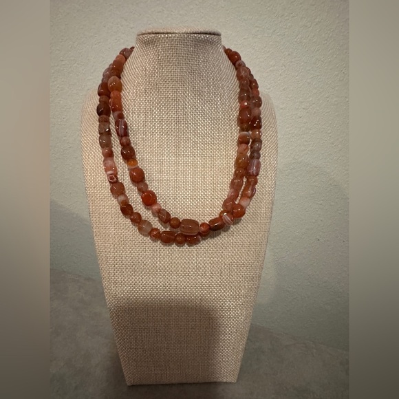 Hessonite Garnet Bead Necklace by Jay King - Picture 3 of 11